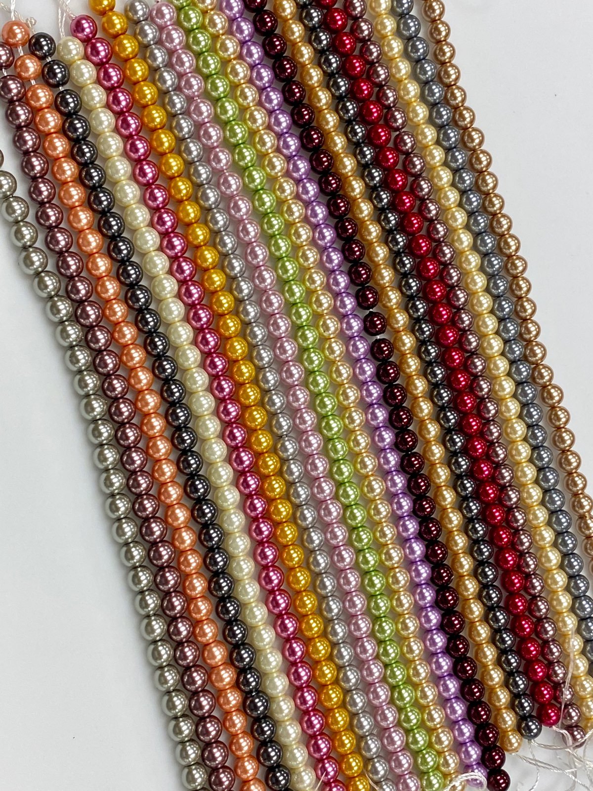 Glass Pearls Beads 6mm 40 strands Lot