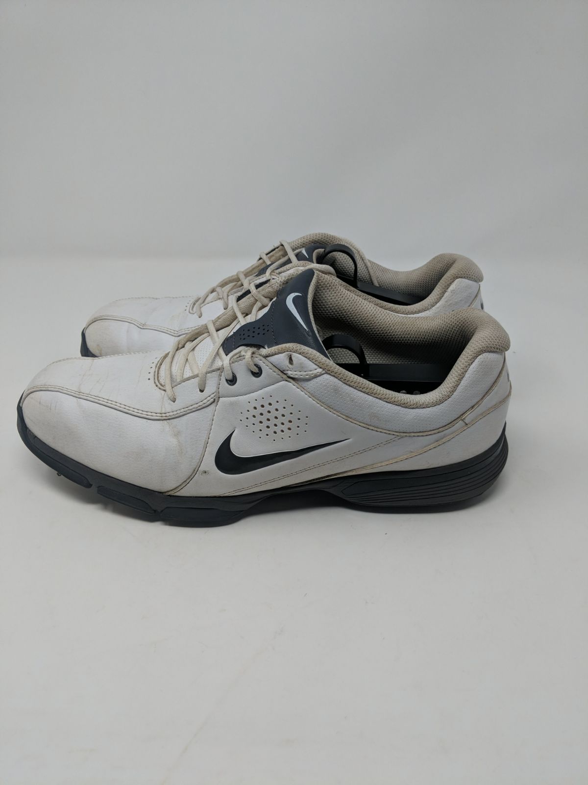 Men's NIKE GOLF Shoes White Leather 10.5