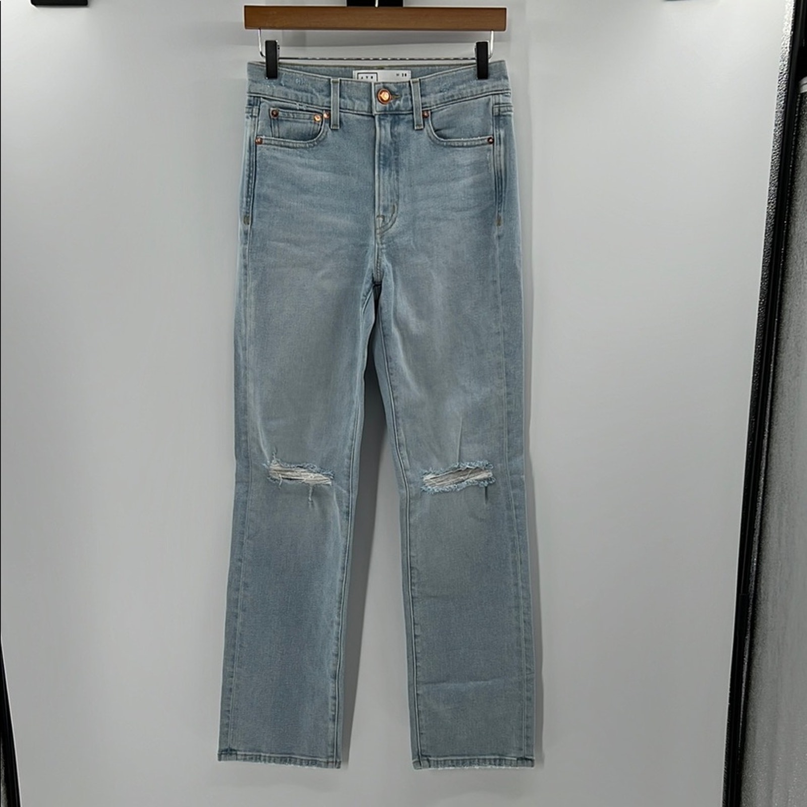AYR Women's The Sugar High Rise Straight Leg Jeans - Light Wash - 28 - NWOT