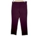 Quince Ultra Stretch Ponte Straight Leg Pants Plum Womens Size L Career Work