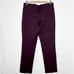 Quince Ultra Stretch Ponte Straight Leg Pants Plum Womens Size L Career Work