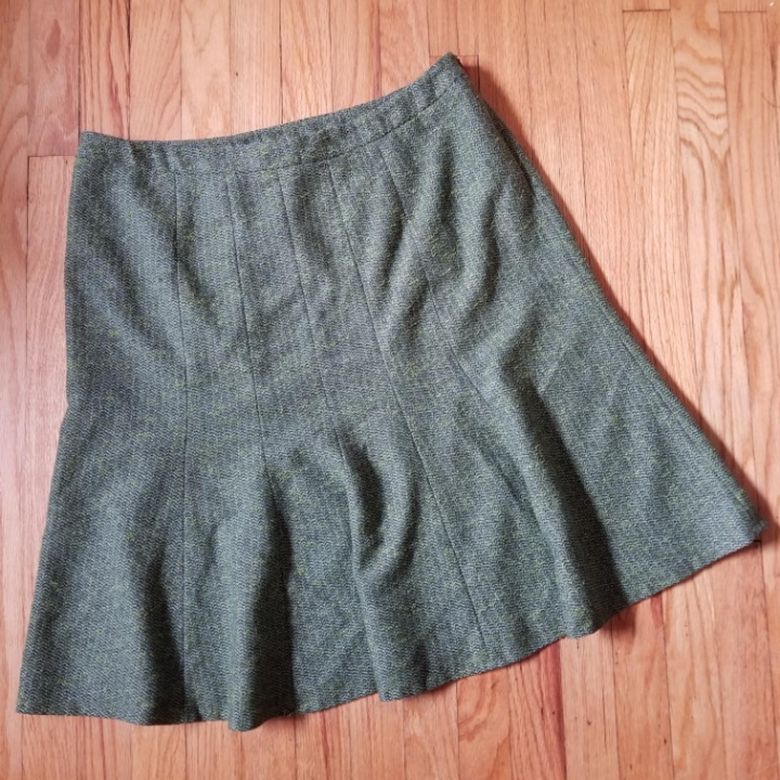 Nipon Boutique Tweed Trumpet Skirt 16