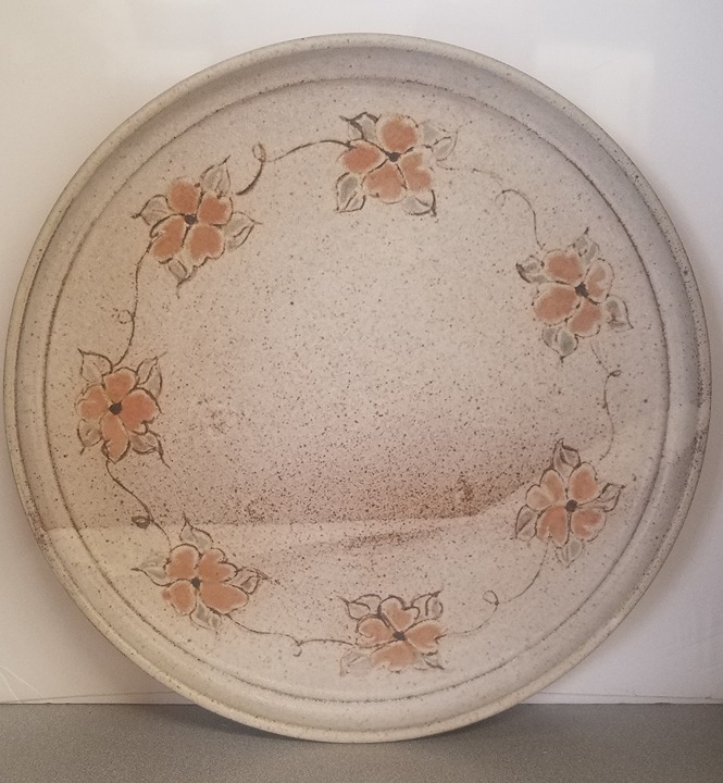 Vintage Hand-Crafted Studio Art Pottery 11.75 Serving Plate