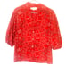 Vintage Bandana Shirt Carefree Fashion M Womens Red Camp Rockabilly Cowgirl USA