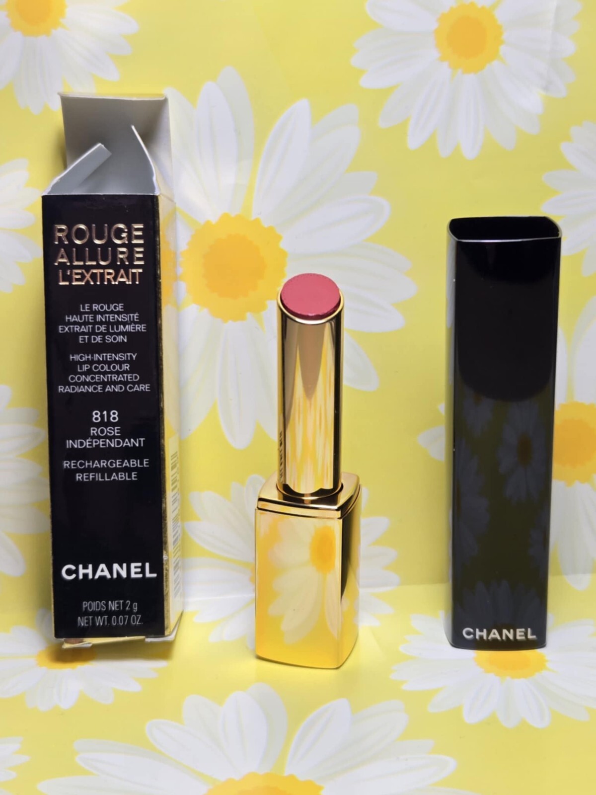 818 ROSE INDEPENDANT CHANEL ROUGE ALLURE L’EXTRAIT High-Intensity Lip Colour 818
