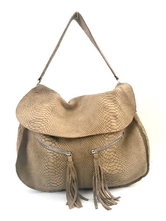 Paul and Joe Snakeskin Suede Purse