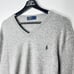 Polo Gray V-Neck Sweater