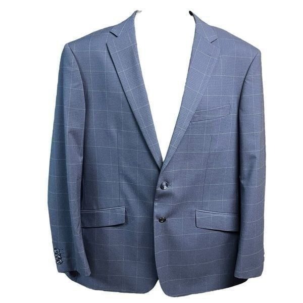 Kilburne + Finch Sport Coat Refined Tailoring Blue 2 Button 44R Stretch 2 Vents