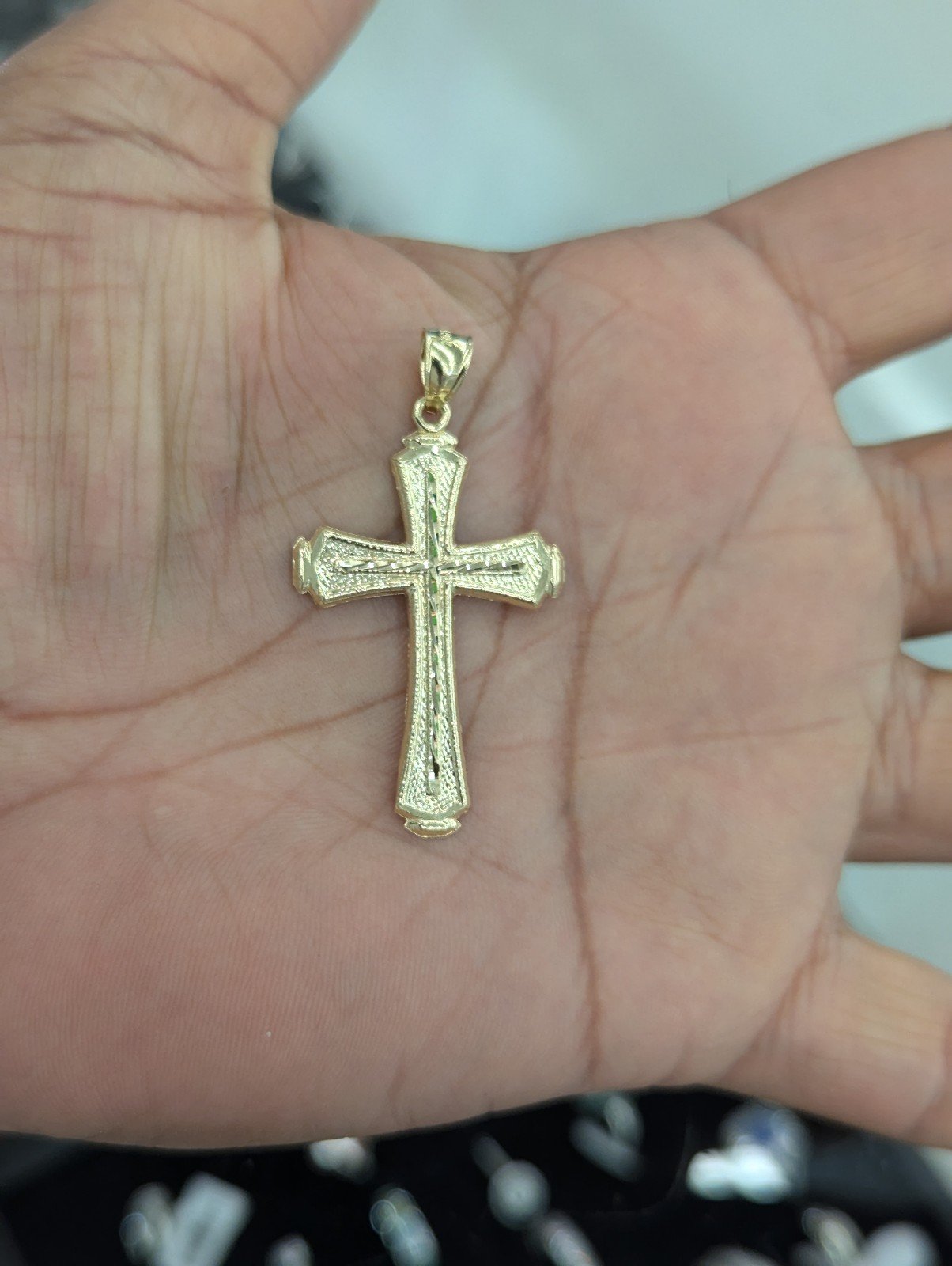 10kt Real Gold Cross Pendant