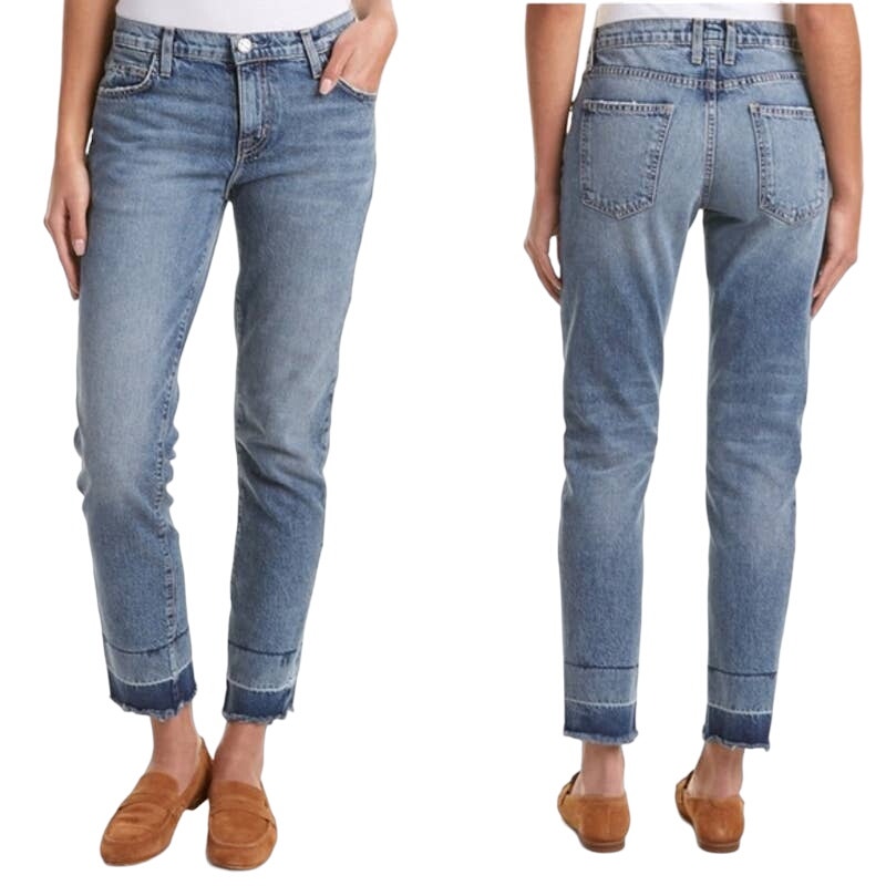 NWT Current/Elliott The Fling Boyfriend Jeans Street Fight Wide Released Hem 26