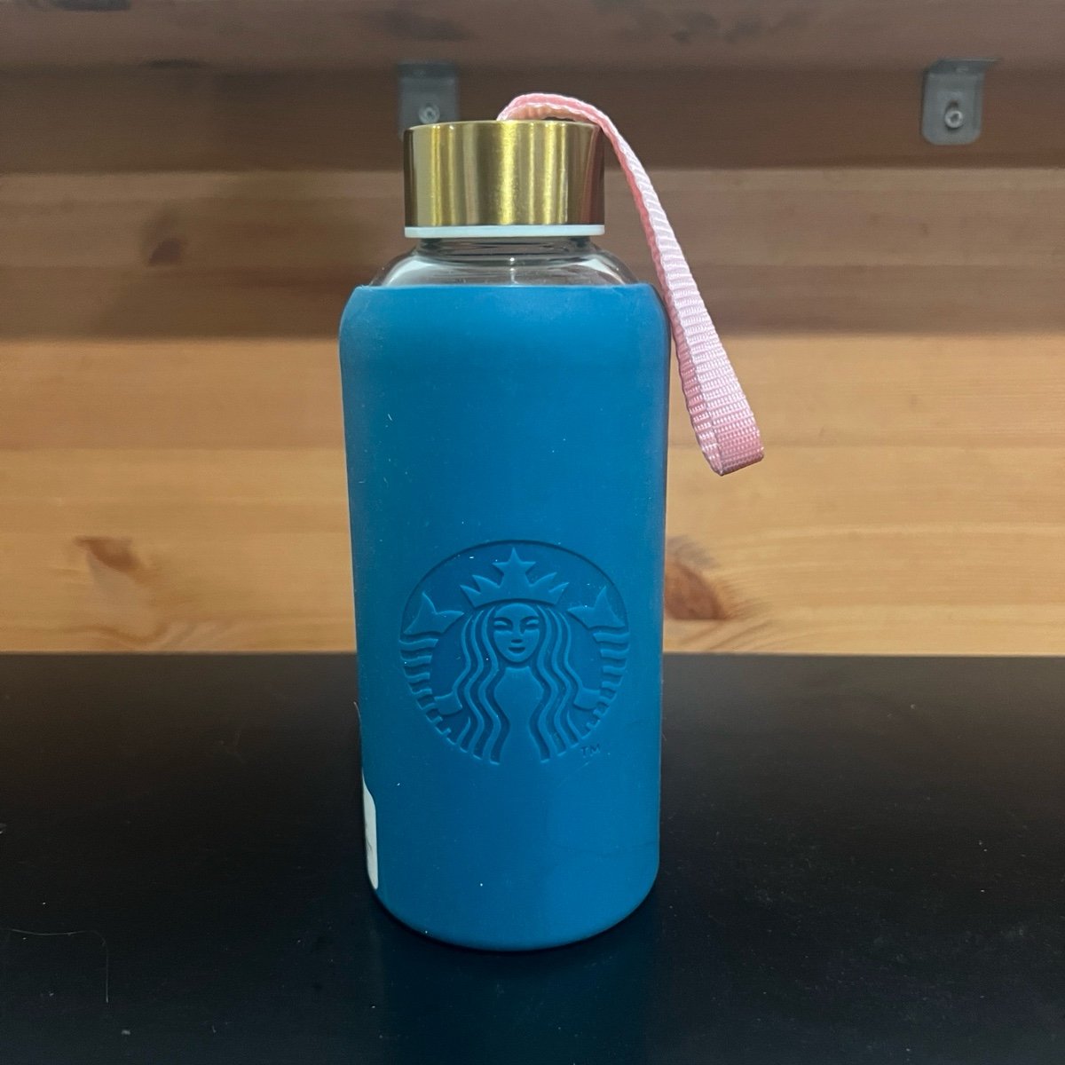 Starbucks Mexico Glass Water Bottle with Sillicone Wrap Tumbler Cup