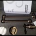 Antique Pot Filler Double Joint Swing Arm Wall Mounted Rotatable Pre Rinse with