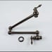 Antique Pot Filler Double Joint Swing Arm Wall Mounted Rotatable Pre Rinse with
