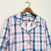NEW The Company Store Plaid Poplin Women's Long Sleeve Button Down Pajama Top L