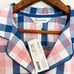NEW The Company Store Plaid Poplin Women's Long Sleeve Button Down Pajama Top L