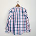 NEW The Company Store Plaid Poplin Women's Long Sleeve Button Down Pajama Top L