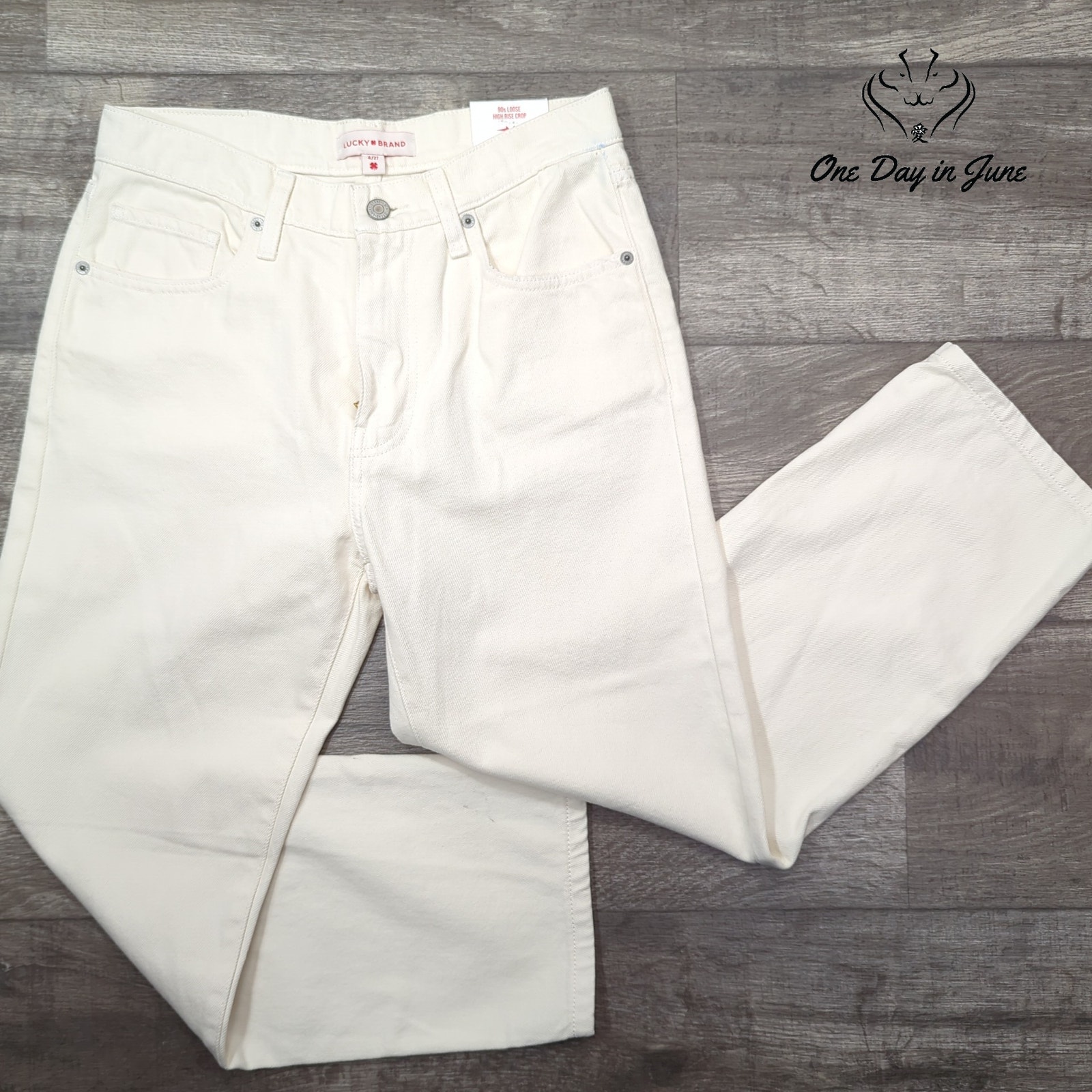 Lucky Brand 90s Loose High Rise Crop Jeans Size 4
