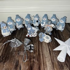 Vintage Encore Snow Buddies Figurines Ornaments HUGE Lot of 11 + extras