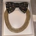 Stella & Dot bow tie collar style necklace