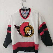 RetroNHLMaskaCCMOttawaSenatorsBoyXLJerse