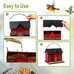 Hanging Bird Feeder, Outdoor Bird Feeder, Metal Bird Feeder, 5.6LB with Three Sm