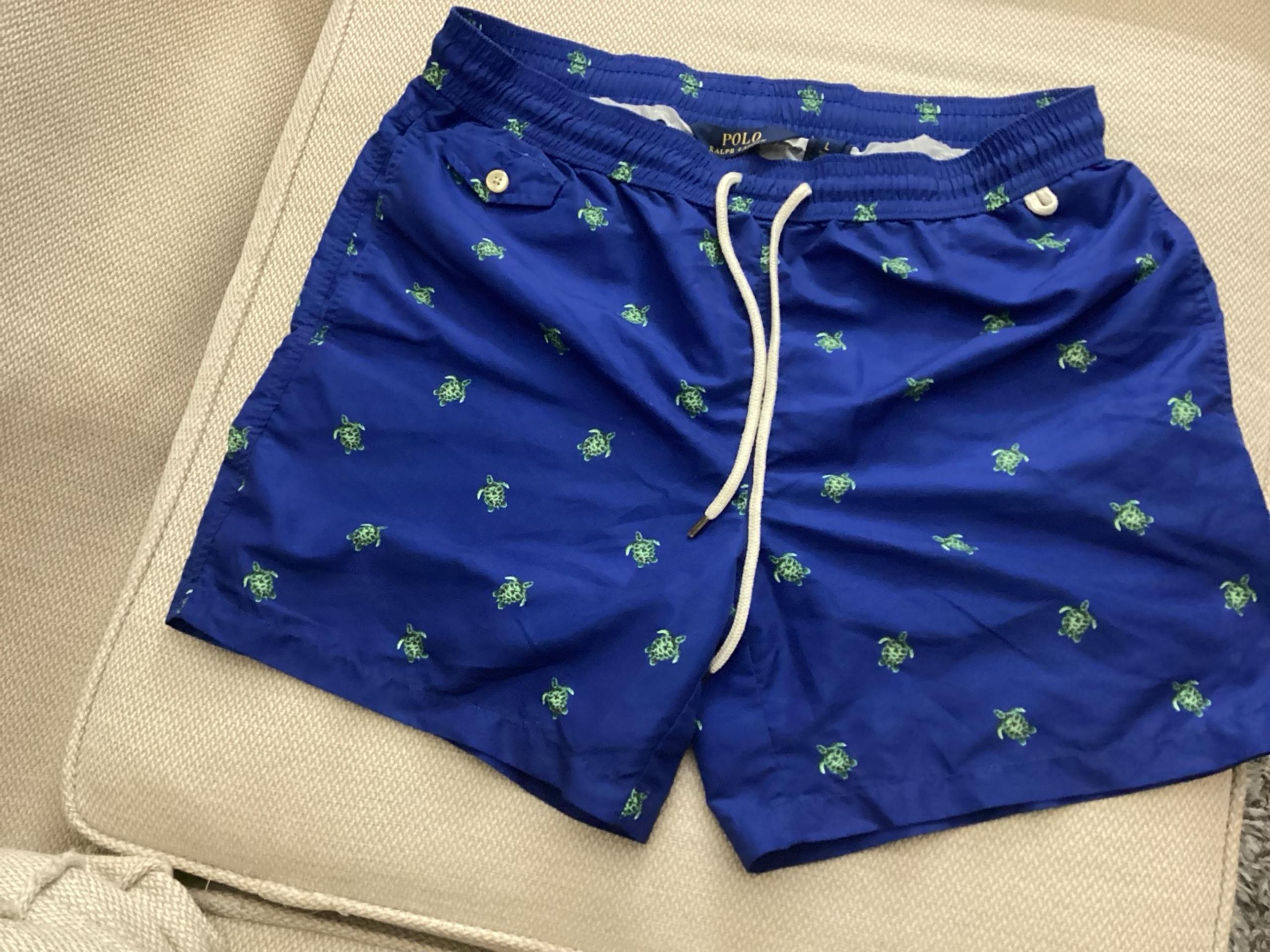 Ralph lauren men Swim Trunk size large blue