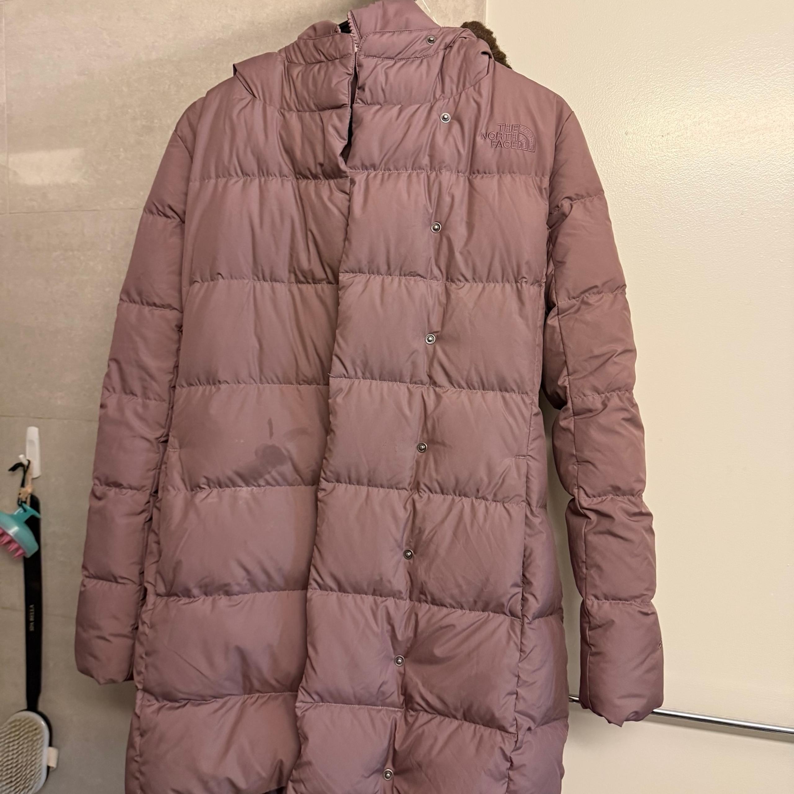 The North Face Women’s Insulated 550-Down Winter Quilted Puffer Parka Sz S Mauve
