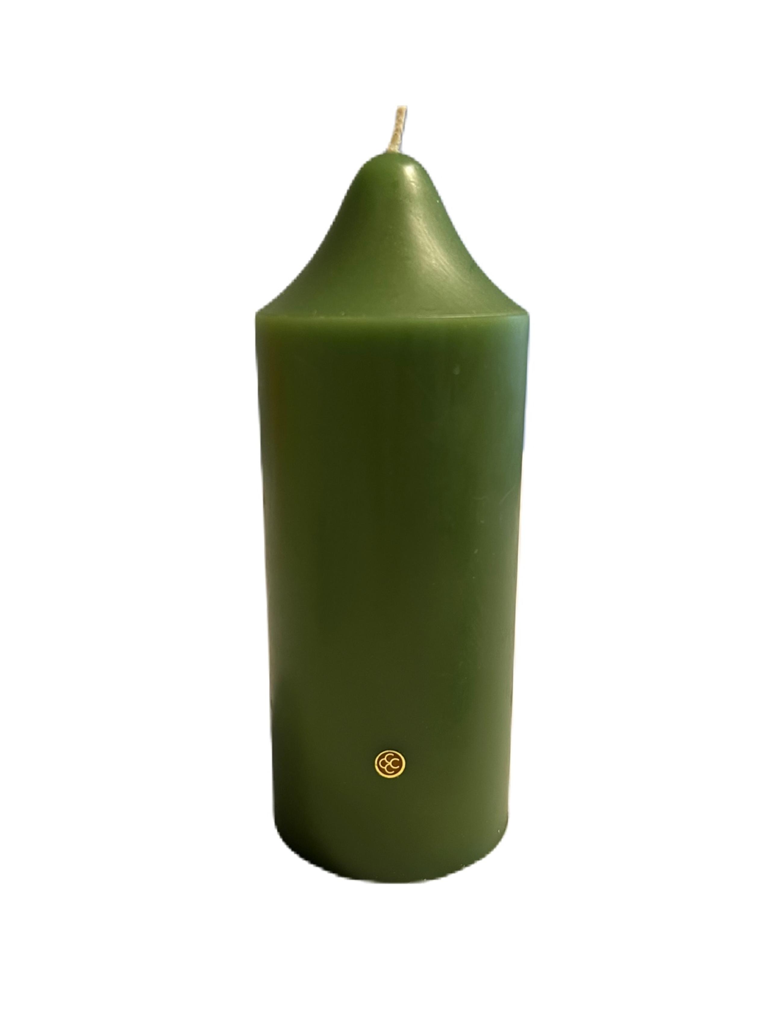 NIB 3”x7” Large Scented Green Apple Pillar Candle - PartyLite