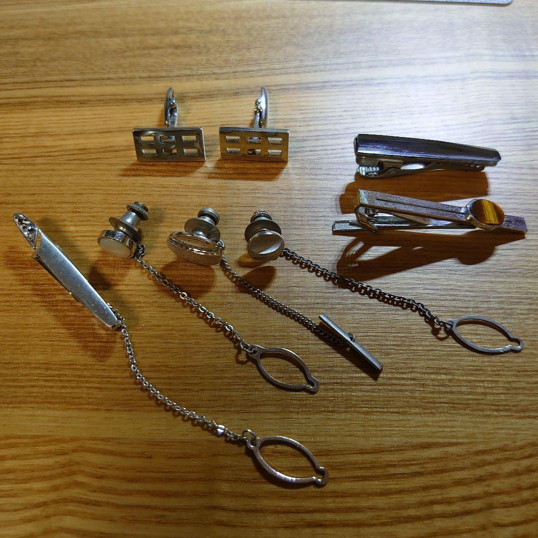 Old tie pins, etc.