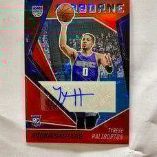 2020 Chronicles Airborne Red SP Tyrese Haliburton rc Auto autograph