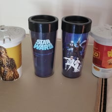 Nwot Star Wars limited edition Solo 2 cups and 2 star wars coffee tumblers