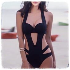 sexy push up halter monokini for women