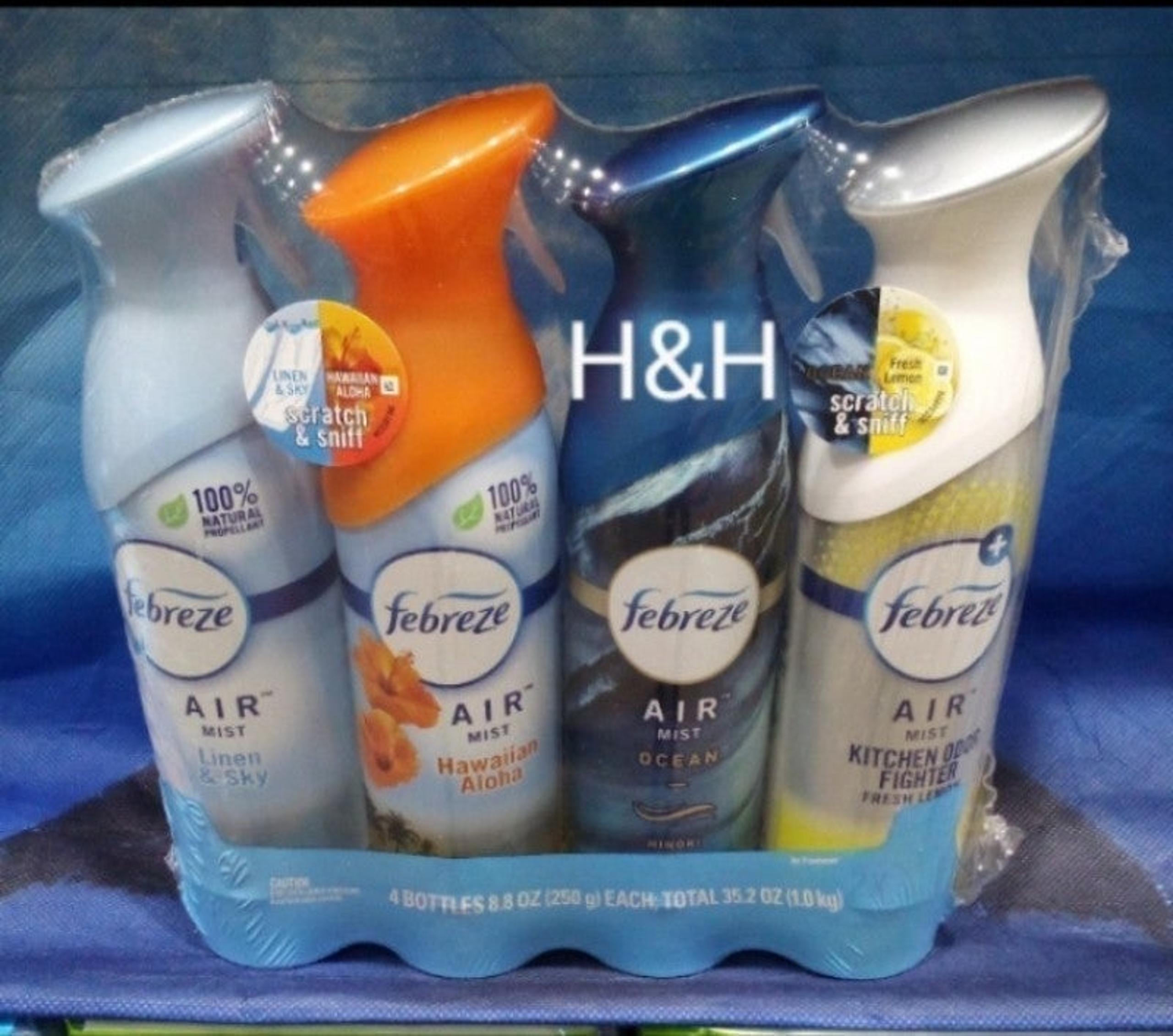RANDOM febreze Air Mist Bundle Air freshener kitchen Bathroom Deodorizer