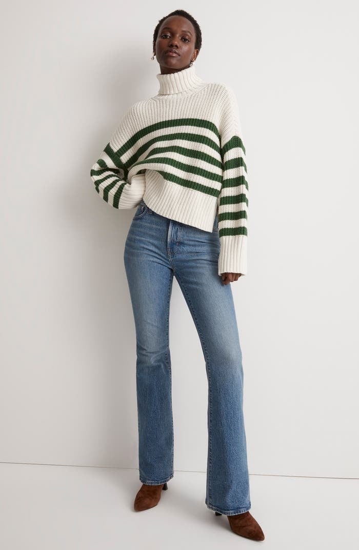 Madewell Wide Rib Turtleneck Sweater NWT Size XS