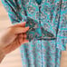 J. Crew women's blue floral ruffle dress