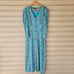J. Crew women's blue floral ruffle dress