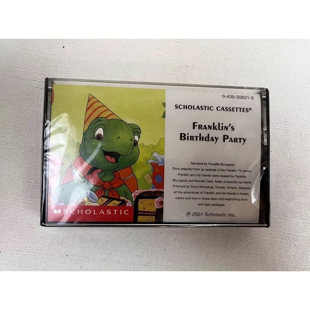 Franklins Birthday Party 2001 Scholastic Audio Book Cassette Tape Rare Vtg C1A