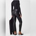 Spanx Faux Leather Moto Leggings Black Size XL