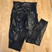Spanx Faux Leather Moto Leggings Black Size XL