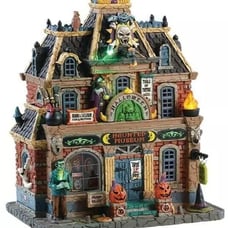 Retired 2018 Lemax Spooky Town Haunted Museum. NOS