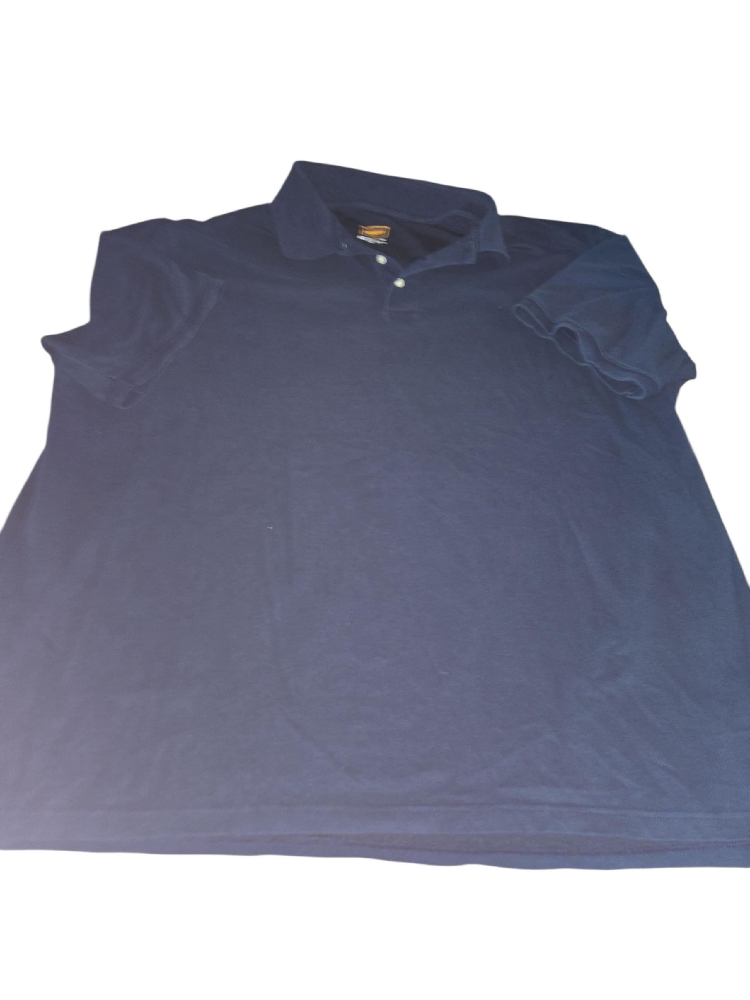 Foundry navy blue polo men's shirt 4XLT extra large tall