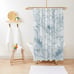 Boho Shower Curtain Botanical Print, Chrysanthemum Flower, Floral Shower Curtain