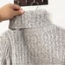 Free People Heather Gray Cowl Neck Twisted Cable Sweater Size Small