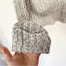 Free People Heather Gray Cowl Neck Twisted Cable Sweater Size Small