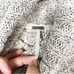 Free People Heather Gray Cowl Neck Twisted Cable Sweater Size Small