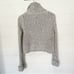 Free People Heather Gray Cowl Neck Twisted Cable Sweater Size Small