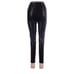 CARBON38 Solid Black Regular Rise Full-length Leggings in Takara Shine - XL