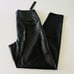 CARBON38 Solid Black Regular Rise Full-length Leggings in Takara Shine - XL