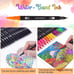 Dual Brush Marker Pens, 72 Colors Art Markers Set with Fine and Brush Tip for Ki