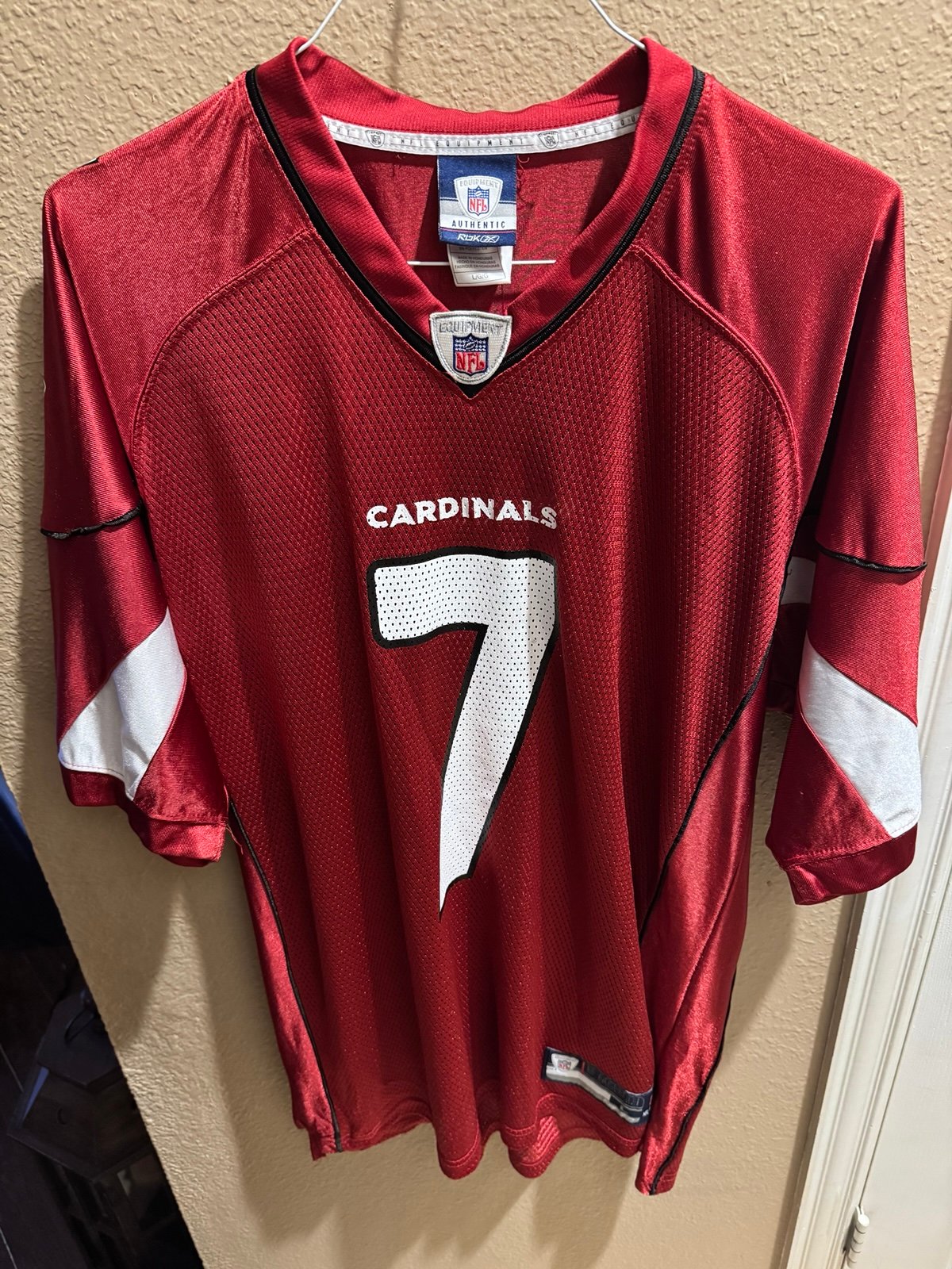 Reebok NFL Arizona Cardinals Leinart 7 Red Football Jersey